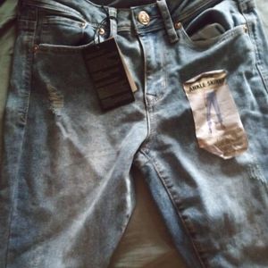 Seven skinny jeans with flowers